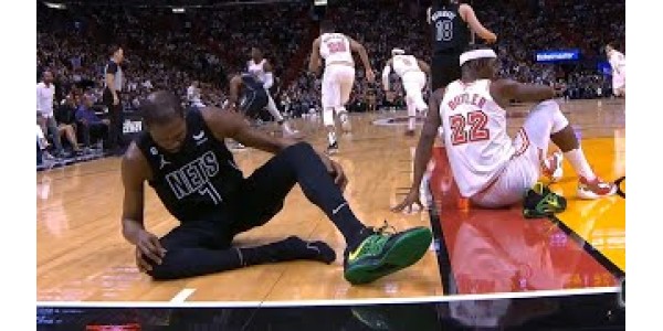 Kevin Durant lesionado vs Miami Heat
